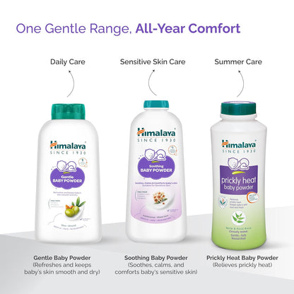 Himalaya Gentle Baby Powder 200g | Keeps baby's skin smooth & dry with natural goodness | Olive Oil, Almond Oil & Yashad Bhasma | No.1 Baby Powder Brand | No.1 Dr. Recommended | 99% NOI