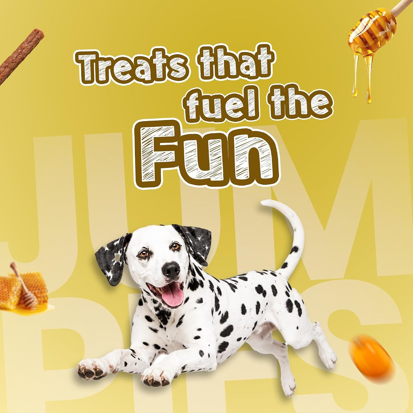 TailsAlive Jumpies+ Treats for Dogs | Joint & Mobility Support | No Added Sugar | Ashwagandha, Green-Lipped Mussel & Boswellia | Honey Delight | 100g