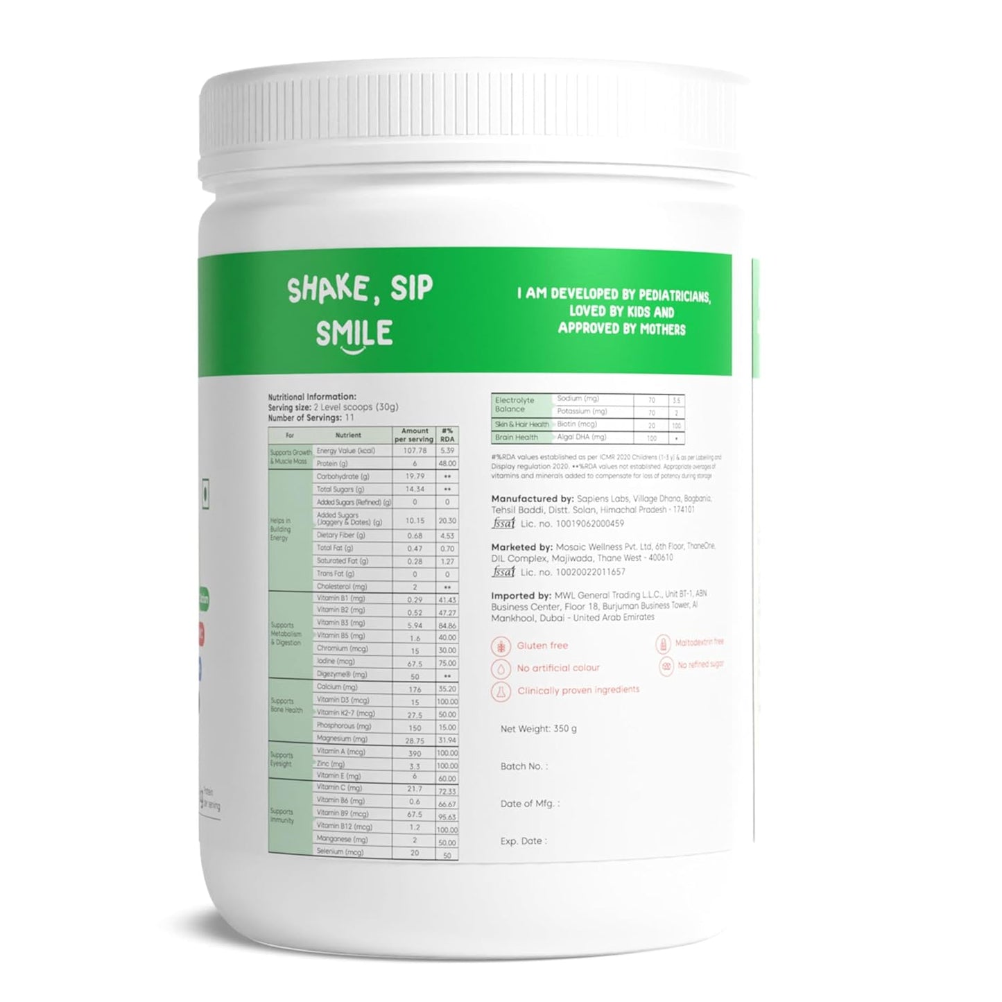 Little Joys Nutrimix Nutrition Powder 350g|2-6 Years|No Refined Sugar|Supports Healthy Growth & Boosts Immunity|With Ragi, Bajra, Almonds & Oats|Flavour, 1 count, 11 servings