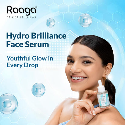 Raaga Professional Hydro Brilliance Serum with Multi-Peptide | Paraben Free, Sulphate Free, Dermatologically Tested (30 ml)
