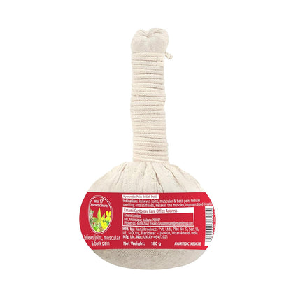 Zandu Ayurvedic Pain Relief Potli -180g |Manual Massager Potli | Alleviate Knee, Back, Neck & Leg Pain| Reduce Swelling | Improve Blood Flow with Pain Relief Potli | Blend of 17 Potent Ayurvedic Herbs