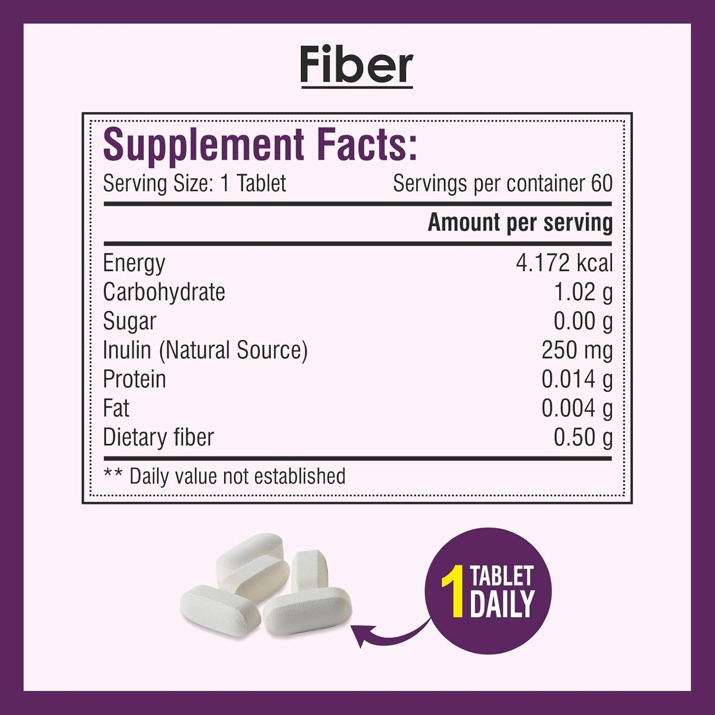 Biotrex Nutraceuticals Fiber - 60 Tablets