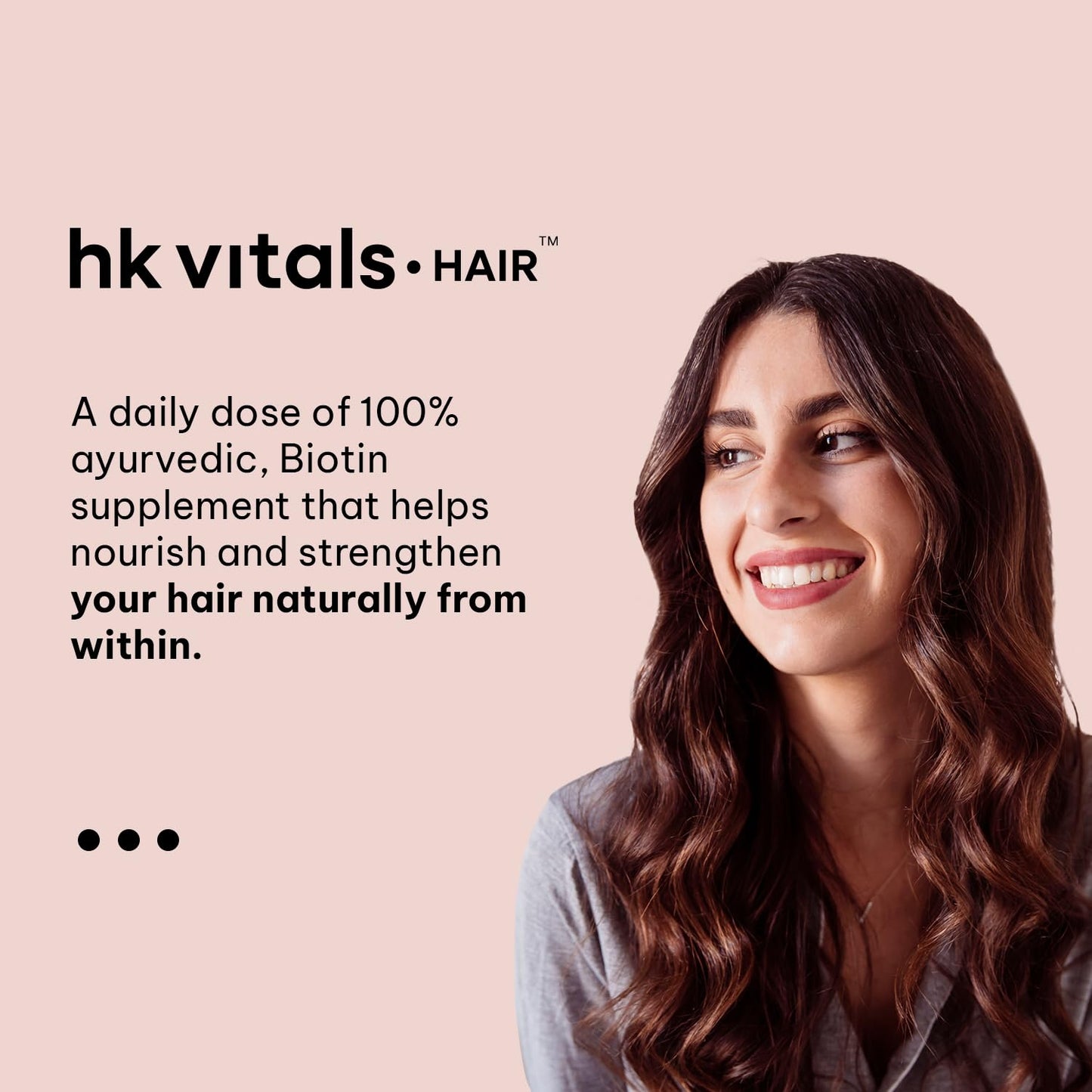 HealthKart hk vitals Biotin (90 Tablets) | Supplement for Hair Growth, Strong Hair and Glowing Skin, Fights Nail Brittleness