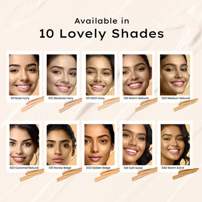 FACESCANADA Flawless Matte Foundation - Rich Ivory 30 Ml|3-In-1 Foundation+Moisturizer Cream For All Skin Types+Concealer|12 Hr Hydration+Spf 18|Hd Matte Coverage|Lightweight|Anti Ageing,Pack Of 1
