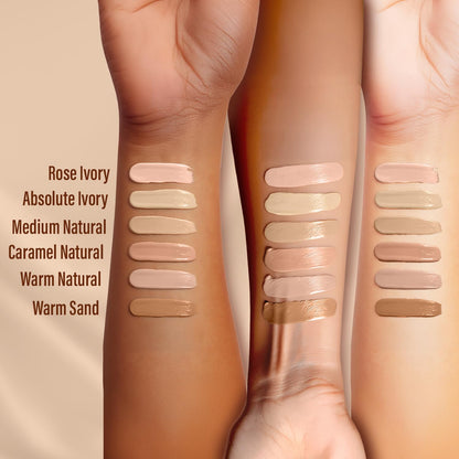 FACESCANADA Cream All Day Hydra Matte Foundation - Mini|3in1 Foundation + Moisturizer + SPF 30|24 HR Aloe Hydration & Vitamin C| 10HR Wear | Medium to High Buildable Coverage | Medium Natural (18 ml)