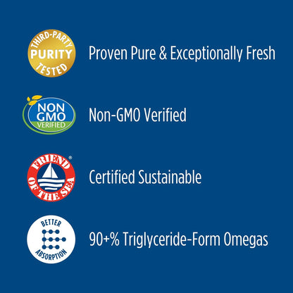 Nordic Naturals Omega 3 Fish Oil EPA And DHA | 690Mg Omega3 Support Brain, Heart Health & Immunity | Omega Fish Oil For Men & Women Lemon Flavour 60 Softgels