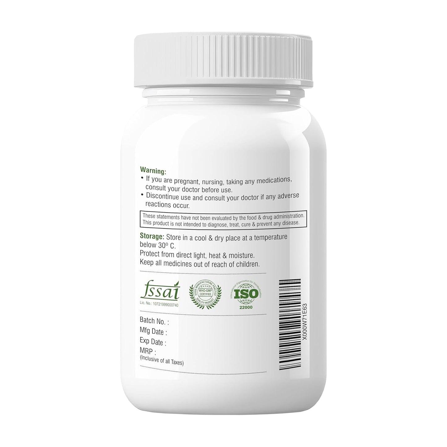 Biotrex Nutraceuticals Garlic 500 mg For Heart health,Cholesterol Management and Weight Loss - 60 Capsules