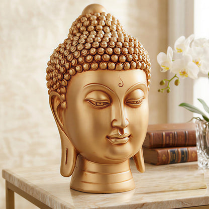 Buddha Idol Statue | Show Pieces for Home Decor Living Room (GOLDEN2)