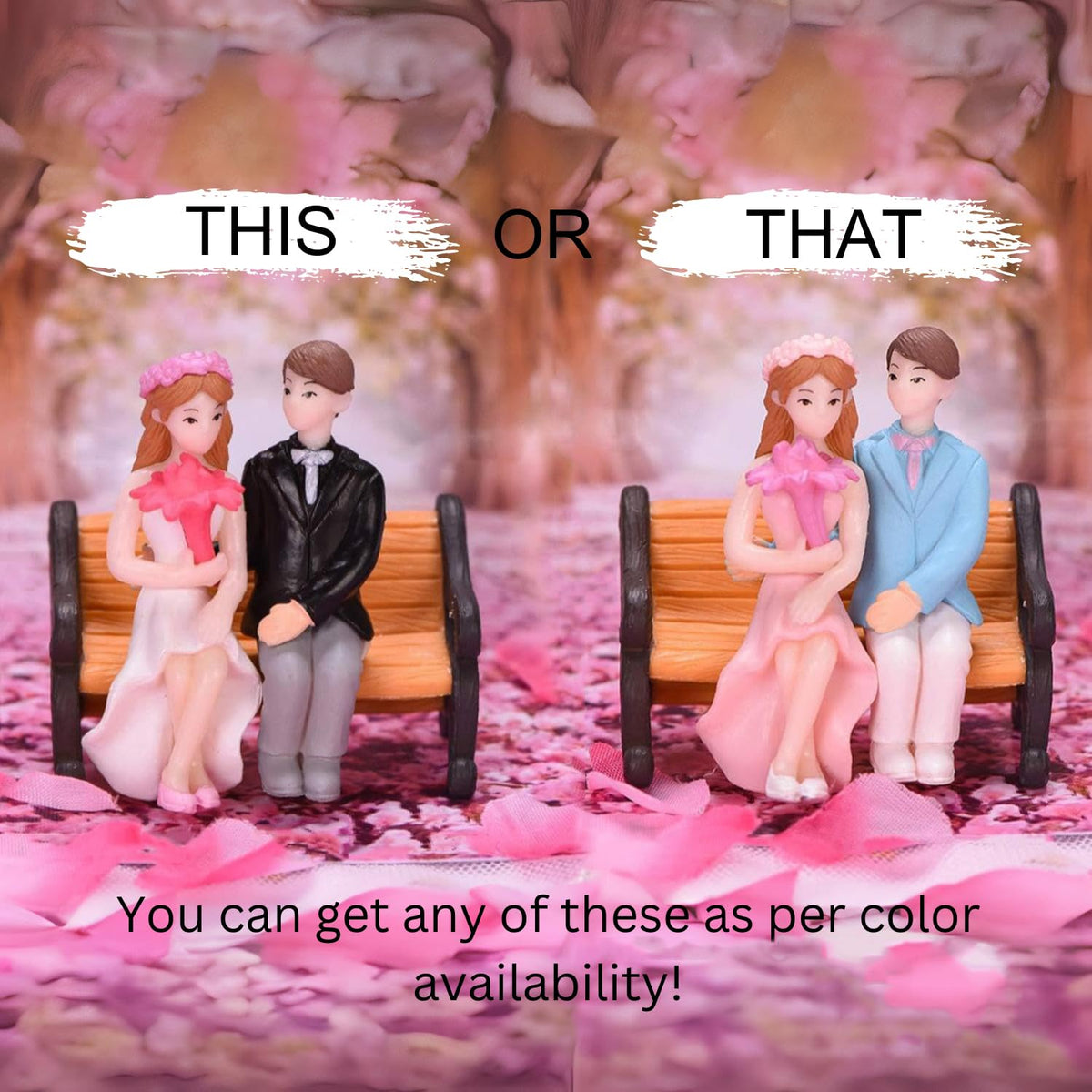 Miniature Couple Sitting On Chair Gift for Girlfriend Boyfriend Husband Wife Miniature Statue Showpiece for Valentines Day Gift Romantic Gifts Showpiece-Decoration Items