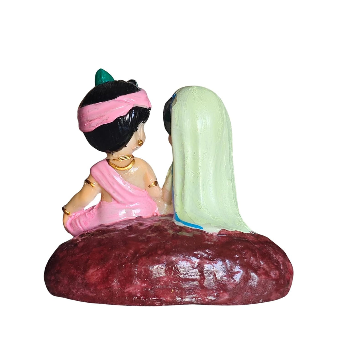 Radha Krishna Resin Idol, Skin, 10 × 6 × 9 cm