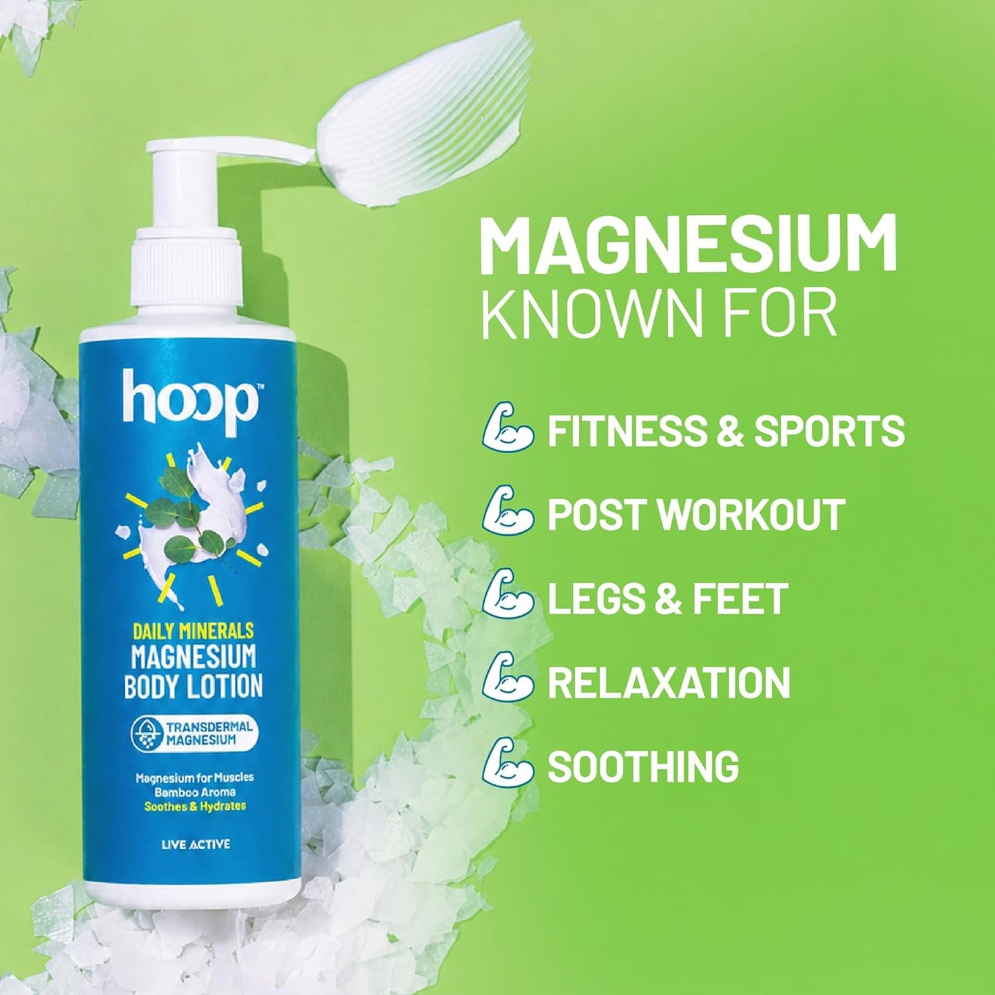 Hoop Magnesium Body Lotion Daily Minerals | Relax Body Post Workout | 250ml