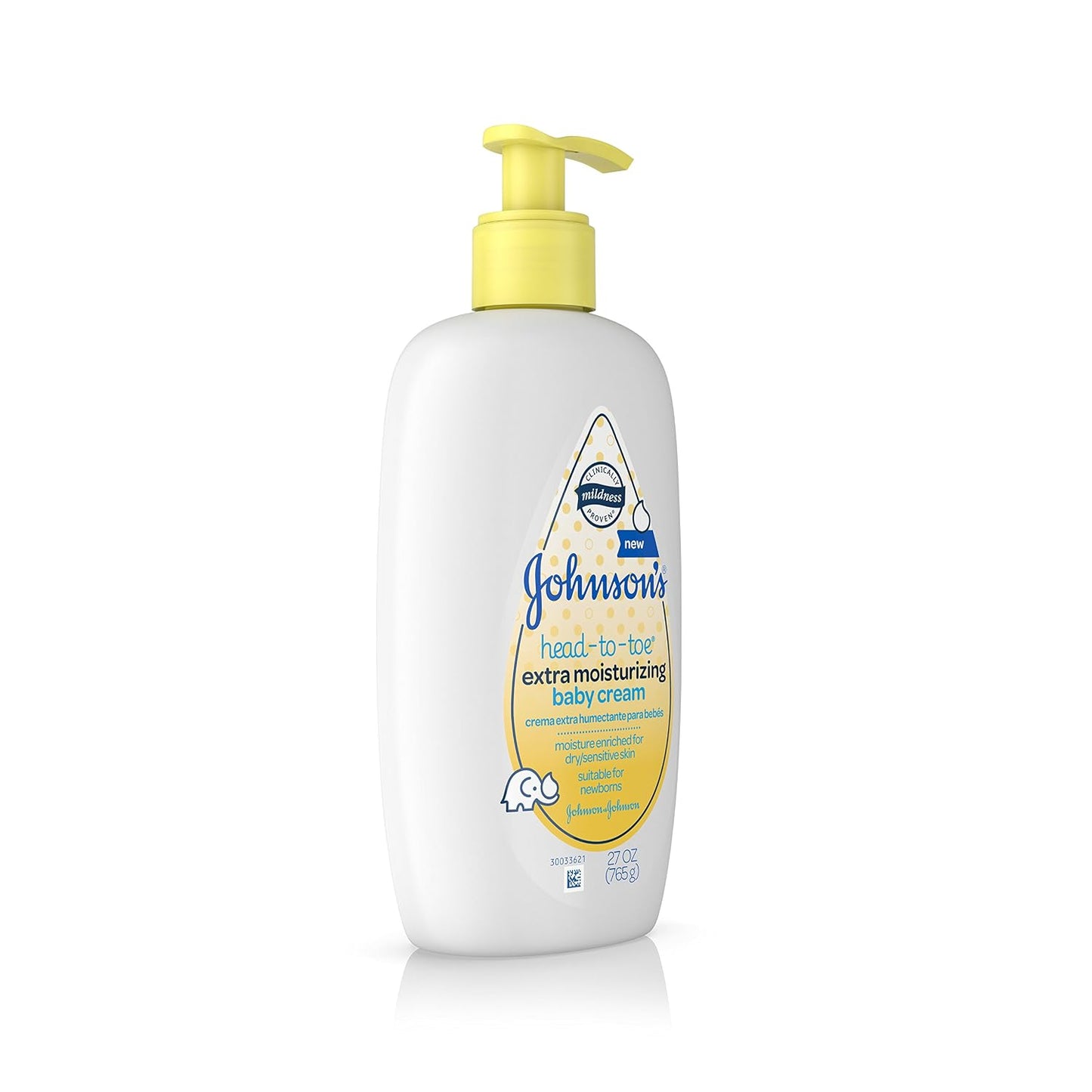 Johnsons Head-To-Toe Extra Moisturizing Baby Cream, 27 Oz