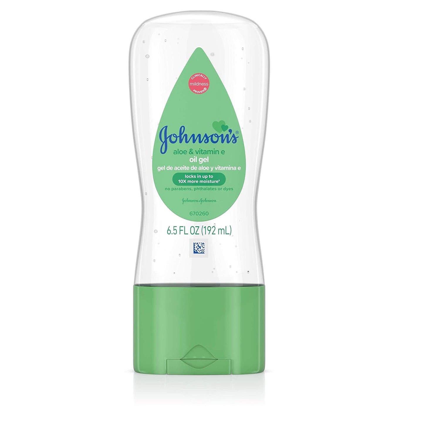 Johnson's Baby Gel Oil with Aloe & Vitamin E 6.5 Ounces