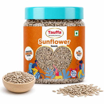 Tauffa Sunflower Seeds 250g | Roasted Healthy Snack | High Protein & Fiber Seeds | Gluten Free Superfood | Ready-to-Eat for Fitness, Diet & Everyday Snacking