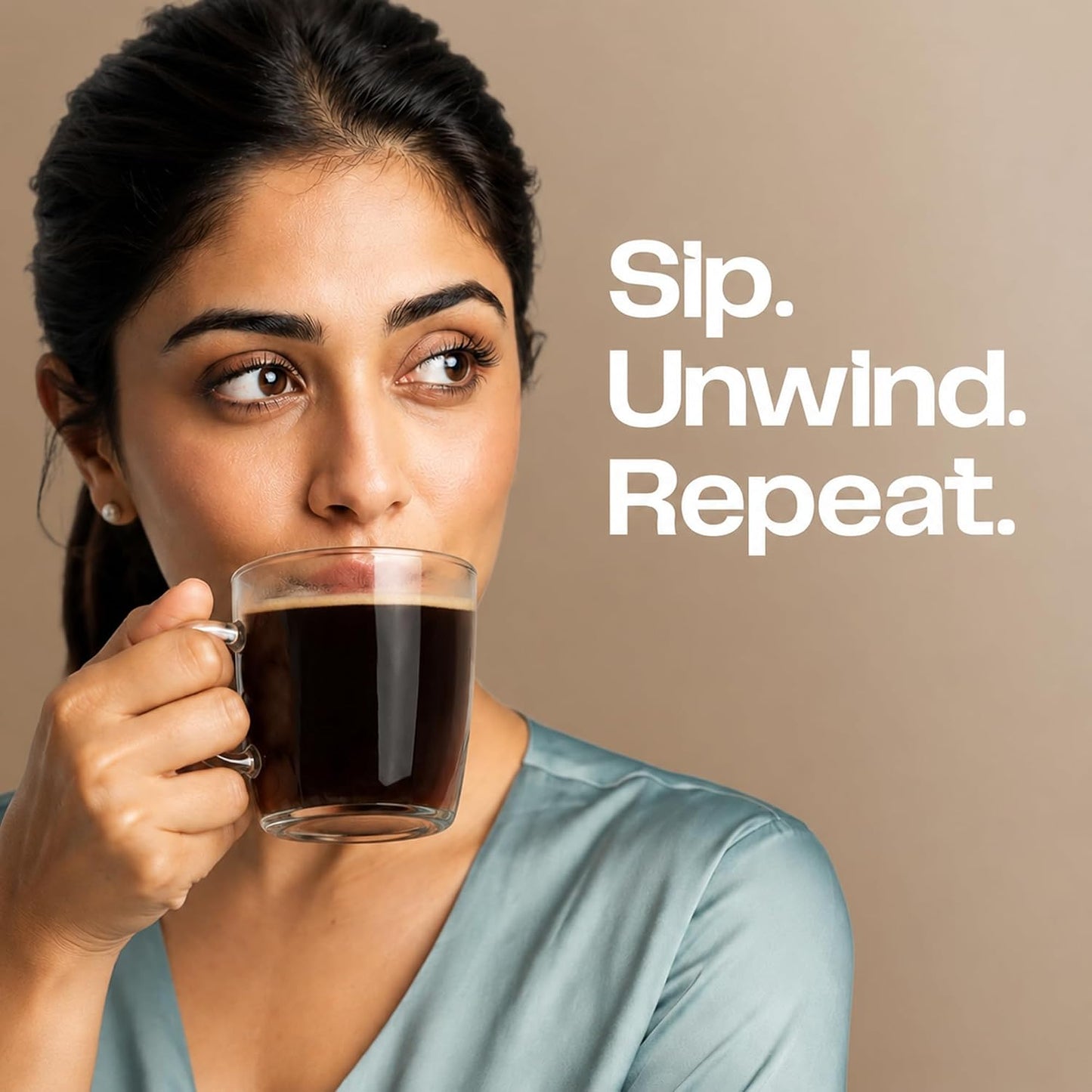 unQ Dark Shot Instant Black Coffee Powder | Strong Arabica Robusta Blend | Cafe Style Coffee | Quick Hot & Cold Mix | 25 Cups | No Additives