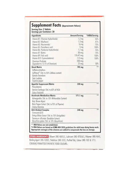 ThyroTherm Thermogenic Fat Burner Supplement for Improved Metabolism, Energy, Focus and Lean Muscle Tone I 60 Tablets