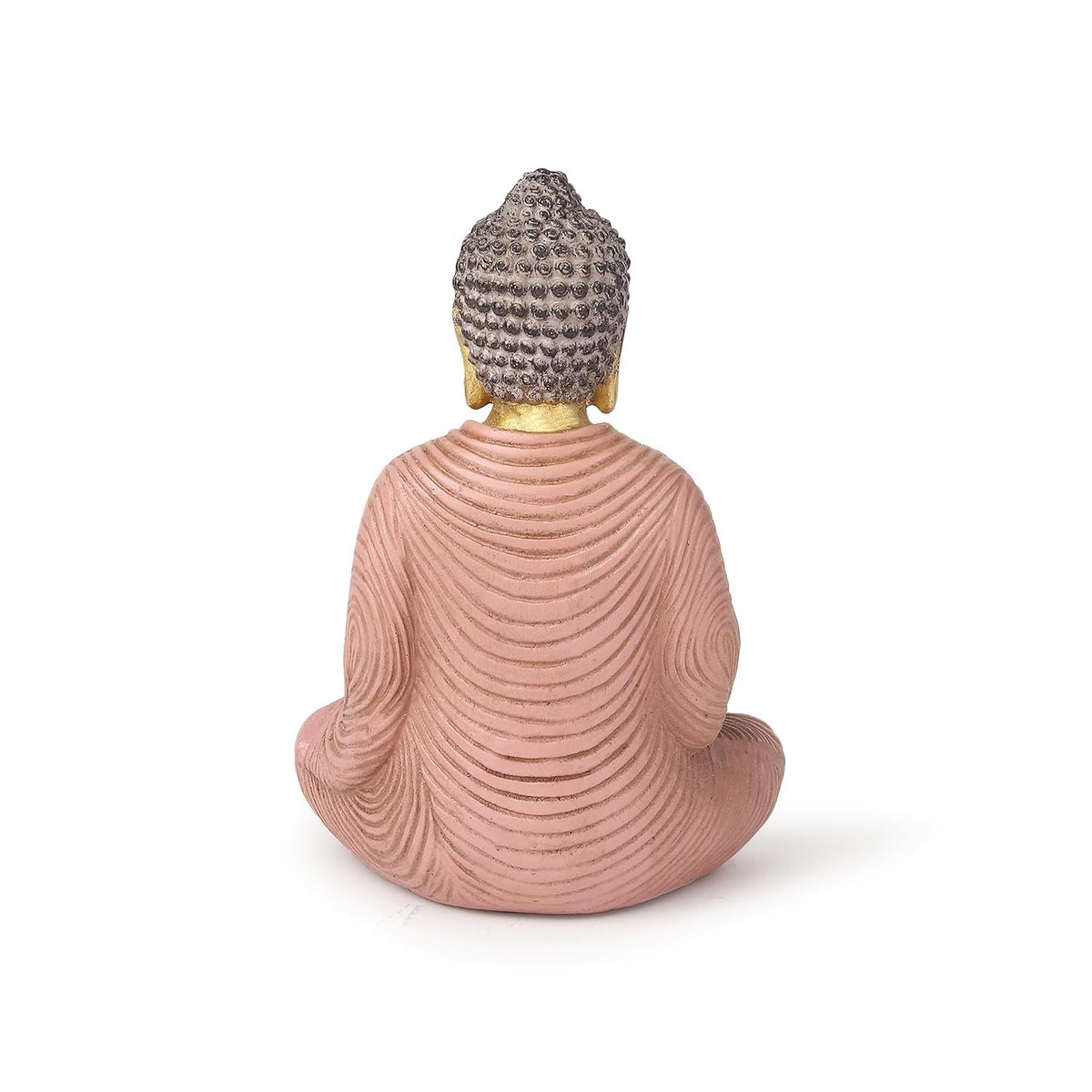 Buddha Statue | Decoration Items for Living Room | Showpiece for Home Decor Living Room | Buddha Idol (Pink: L11xW9xH16 cm)