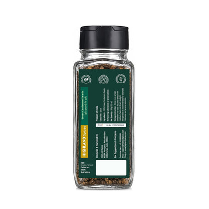 HIGHLAND Spices | Premium Green Cardamom (Elaichi) Seeds | 50g | 100% Natural, Fresh & Pure | Aroma-Locked at Origin | No Added Colours or Preservatives | Natural Mouth Freshener | Choti Ilachi Dana for Gourmet Cooking & Wellness | 50g