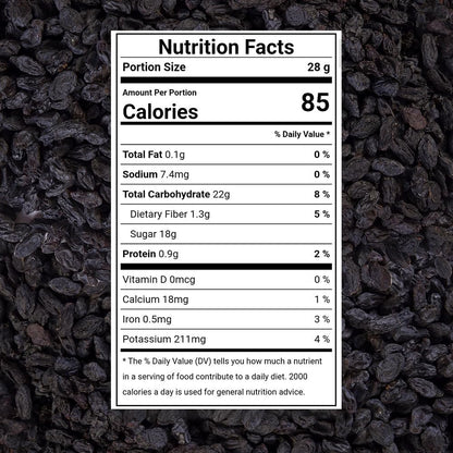Raneja Premium Afghani Seedless Black Raisins 300g | High in Antioxidant Kali Kishmish/Kismis Dry Fruits, Healthy Snacks | Rich in Fiber & Potassium | Naturally Sweet & Tasty