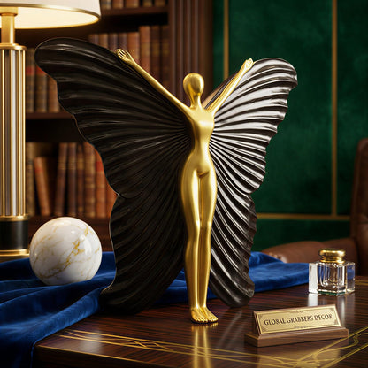 Abstract Butterfly Wings Lady Figurine for Home Decor | Elegant Statue Showpiece for Living Room | Home Decoration Items & Show Pieces for Home Decor Living Room-BTFY1