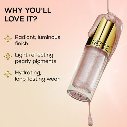 RENEE You are Glowing Liquid Highlighter for Face Makeup – Rose Glow | Illuminating, Dewy Finish | Long-Lasting, Radiant, Pearly Finish | Vitamin E, Jojoba Oil Infused | 6 ml