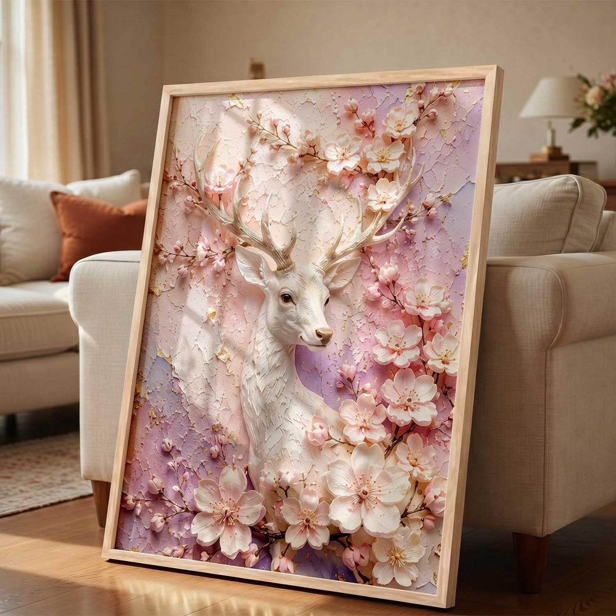 Framed Wall Art, 3D Textured Decorative Painting for Living Room, Bedroom, Office, Home Decor – Multiple Designs & Themes (design 2, 19 X25, Brown)