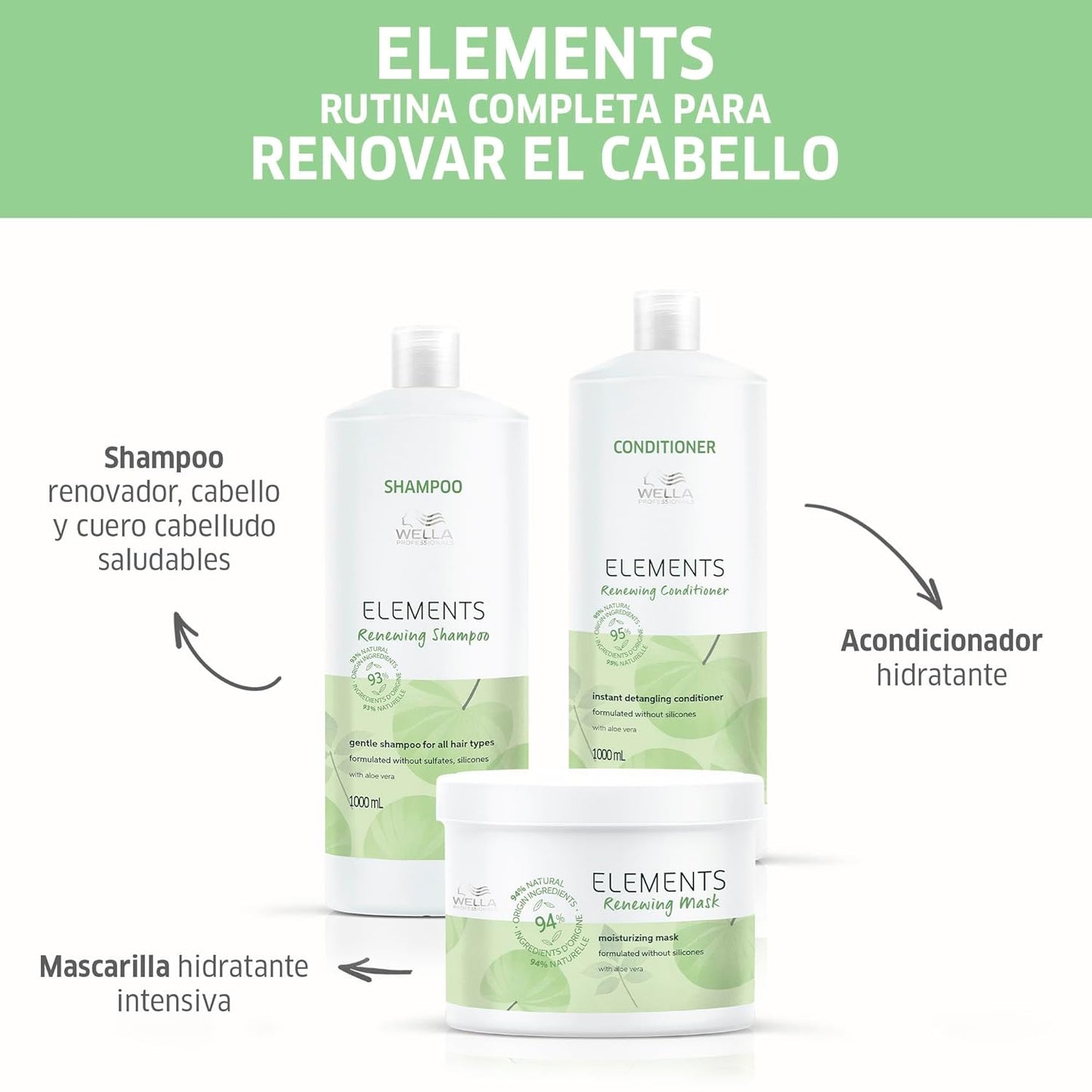 Weleda hair care products with shampoo, conditioner, and mask on a white background
