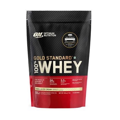 Optimum Nutrition (ON) Gold Standard 100% Whey Protein Powder - 1 lb , Primary Source Isolate