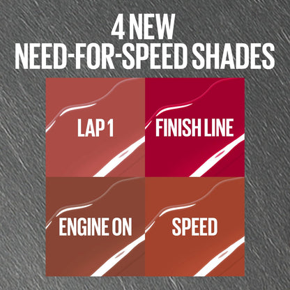 Maybelline Super Stay Vinyl Ink High Shine Racing Liquid Lipstick, Lap 1 | 4.2ml