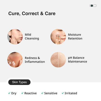 Cureskin Sensitive Pro Cleanser with Tucuma Butter & Apple Extracts for Sensitive Skin Face Wash, 100 ml (Pack of 1)