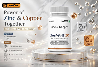ZC (LeeWell) Zinc Copper Chewable Supplement, 90 Tablets