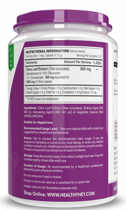 Nutritional supplement container with purple label and text