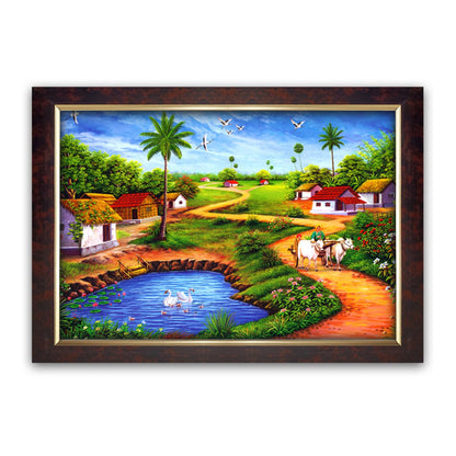 Premium Sparkle Lamination, Natural Scenery Photo Frame, Copper Gold, 14x20 Inch 3180