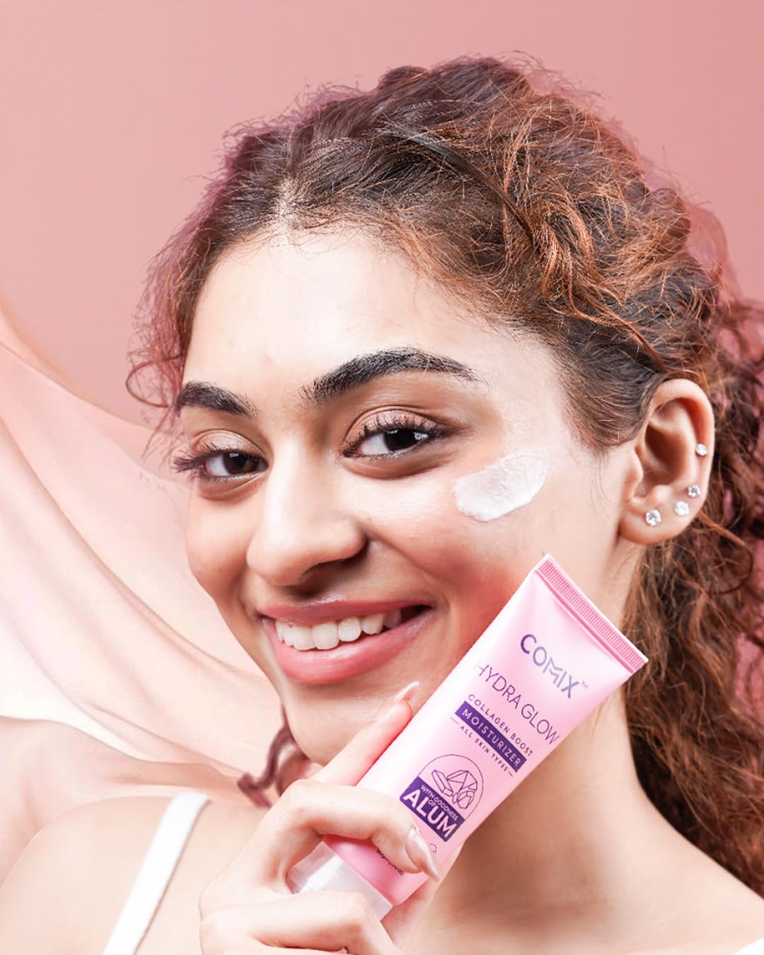 Commix Hydra Glow Moisturizer | Lightweight Collagen Boost Cream for Glowing & Hydrated Skin | Non-Sticky, Refreshing Daily Moisturizer | Strengthens & Plumps Skin | Suitable For All Skin Types | 50gm