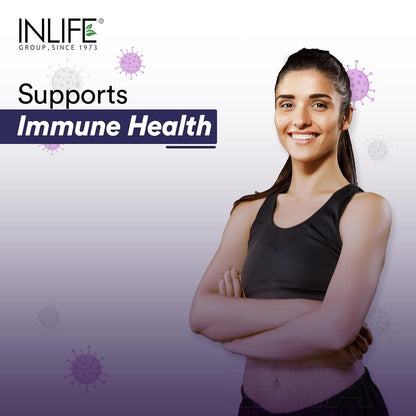 INLIFE ZMA (Zinc Magnesium Aspartate & Vitamin B6) For Men And Women | For Muscle Strength, Recovery, Sleep, Immune Support - 60 Tablets (Pack of 1)