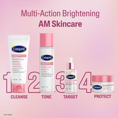 Cetaphil Brightening Day Protection Cream SPF 15-50 g| Day Cream for Dark Spots, Uneven Skin Tone| Niacinamide, Sea Daffodil| Fragrance-Free|