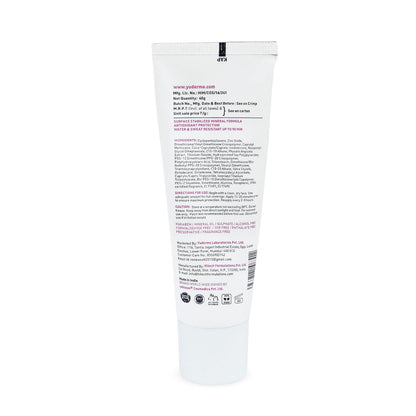 Matte Sunscreen SPF 55 PA++++ | Lightweight, No White Cast, Waterproof & Sweat Resistant Tinted Sunscreen for Oily, Acne-Prone & Sensitive Skin – 40g