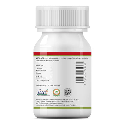 INLIFE Apple Cider Vinegar Supplement | Weight Management, Metabolism, Healthy Digestion | Plant Based Nutrition, 500mg - 60 Vegetarian Capsules (Pack of 1, 60)
