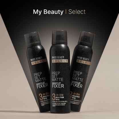 Swiss Beauty Prep Set Matte Makeup Fixer | Natural Matte Finish | With Vitamin E and Hyaluronic Acid | Long Lasting | 3-in-1 micro-fine spray | 120ml