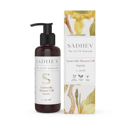 Sadhev Ayurvedic Shower Oil With Goodness Of Magnolia For Hydration And Moistrization