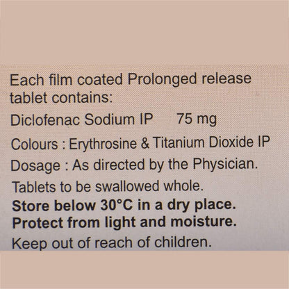 Nac SR 75 - Strip of 10 Tablets