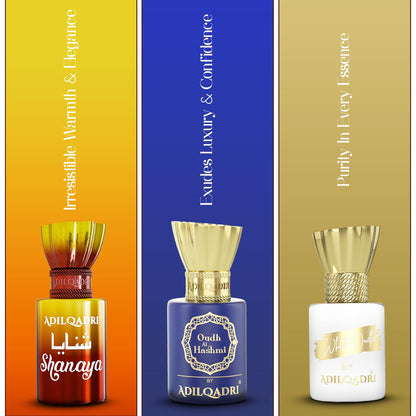 Adilqadri Assorted Luxury Attar Combo Perfume Gift Set for Men & Women (Pack of 6) – Non-Alcoholic Roll-On attar Collection | Long-Lasting Fragrance Set | Gift Hamper for Him & Her | Ideal for Special Occasions | 5.5ml Each