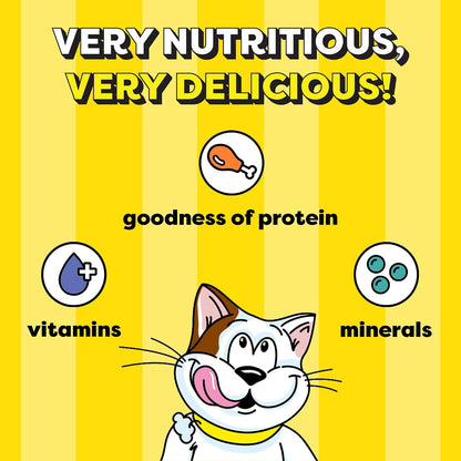 Temptations Crunchy Cat Treats, Tasty Chicken Flavour, 85 g, Goodness of Protein, Vitamins & Minerals, Soft Inside Crunchy Outside