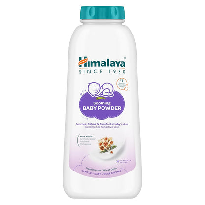 Himalaya Soothing Baby Powder 200gm | No.1 Doctor-Prescribed Brand | Formulated for sensitive skin | Soothes, calms and comforts baby's skin | 99% Natural Origin Ingredients | Free from harsh chemicals