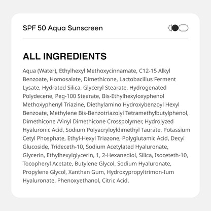 Cureskin SPF 50 Aqua Sunscreen with Advanced UV Filters | Broad Spectrum Sun, UVA, UVB, Blue Light Protection, SPF 50 & PA+++, 50 g (Pack of 1)