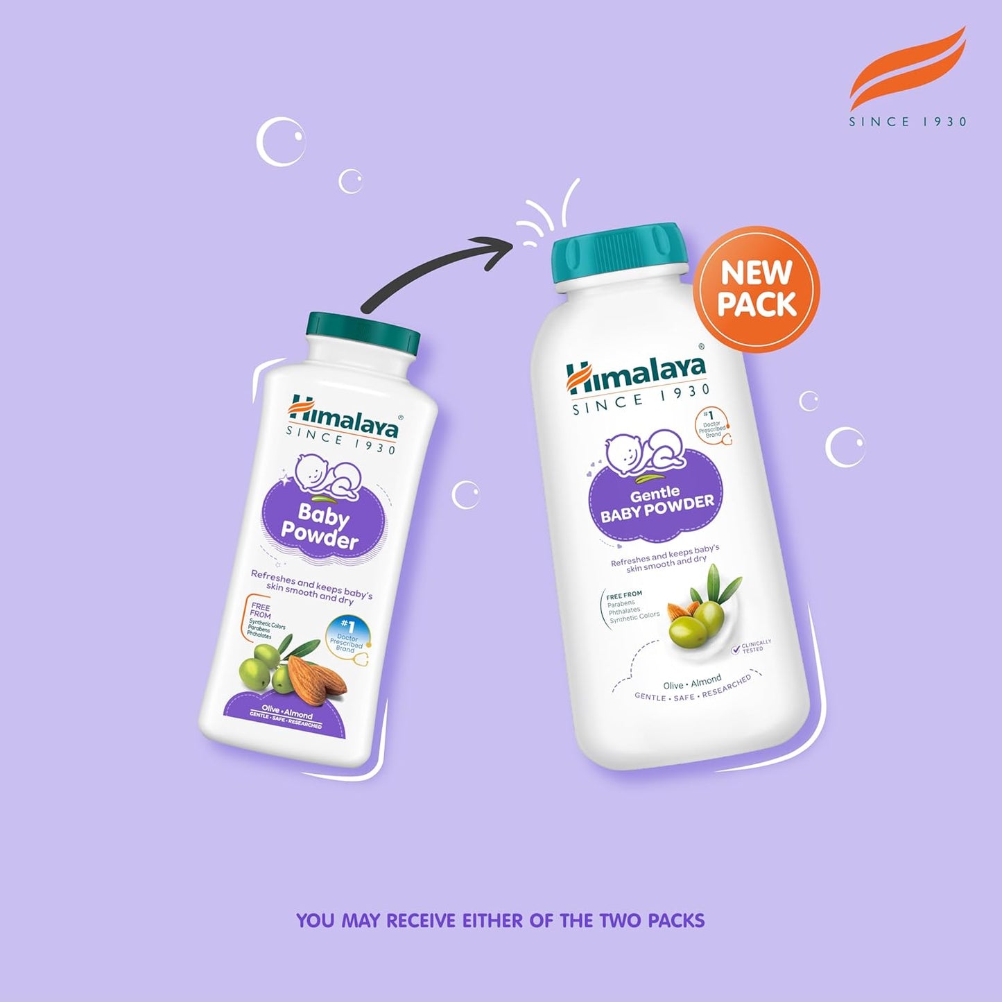 Himalaya Baby Powder 100g | No.1 Doctor-Prescribed Brand | With Yashad Bhasma & Vetiver | Sweat-Free & Refreshing Comfort | Safe for Newborns