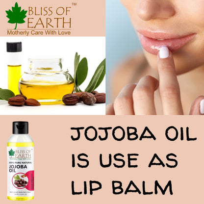Bliss of Earth Jojoba Oil 100% Pure Natural Coldpressed & Unrefined 100ML