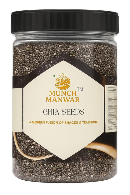 Premium Raw Chia Seeds, Natural Superfood with Omega-3, Protein, Fiber, Gluten-Free, Non-GMO, for Weight Management, Smoothies, Baking