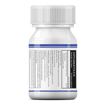 INLIFE Grape Seed Extract (Proanthocyanidins > 95%) Antioxidant, 400 mg - 60 Vegetarian Capsules (Pack of 1, 60)