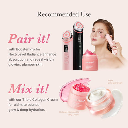 Medicube Collagen Jelly Cream- Niacinamide & Freeze-Dried Hydrolyzed Collagen - Boosts skin's barrier hydration and gives 24h Glow & Lifted Look - No artificial color, Korean skincare (3.71 fl.oz.)